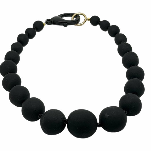 Hand-Rolled Clay Jumbo Beaded Necklace: CORE COLLECTION