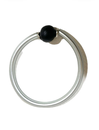 Modern Minimalist Bangle: Silver