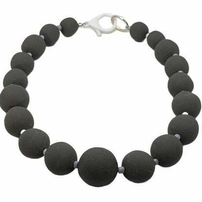 Hand-Rolled Clay Jumbo Beaded Necklace: CORE COLLECTION