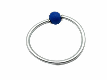 Modern Minimalist Bangle: Silver