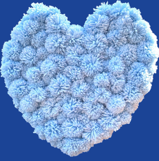 Pom Pom Heart Sculpture