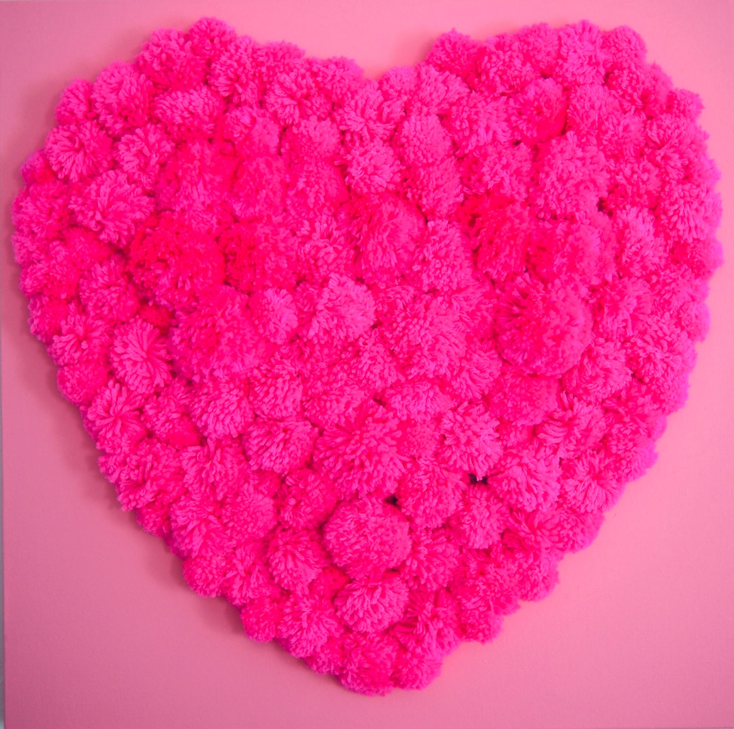 Pom Pom Heart Sculpture