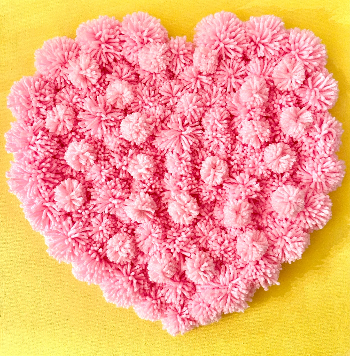 Pom Pom Heart Sculpture
